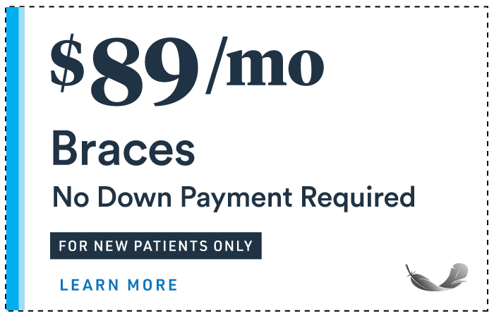$89/mo Braces. No down payment required